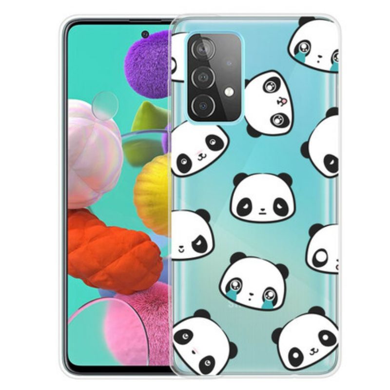 Hoesje voor Samsung Galaxy A32 5G Sentimentele Panda's