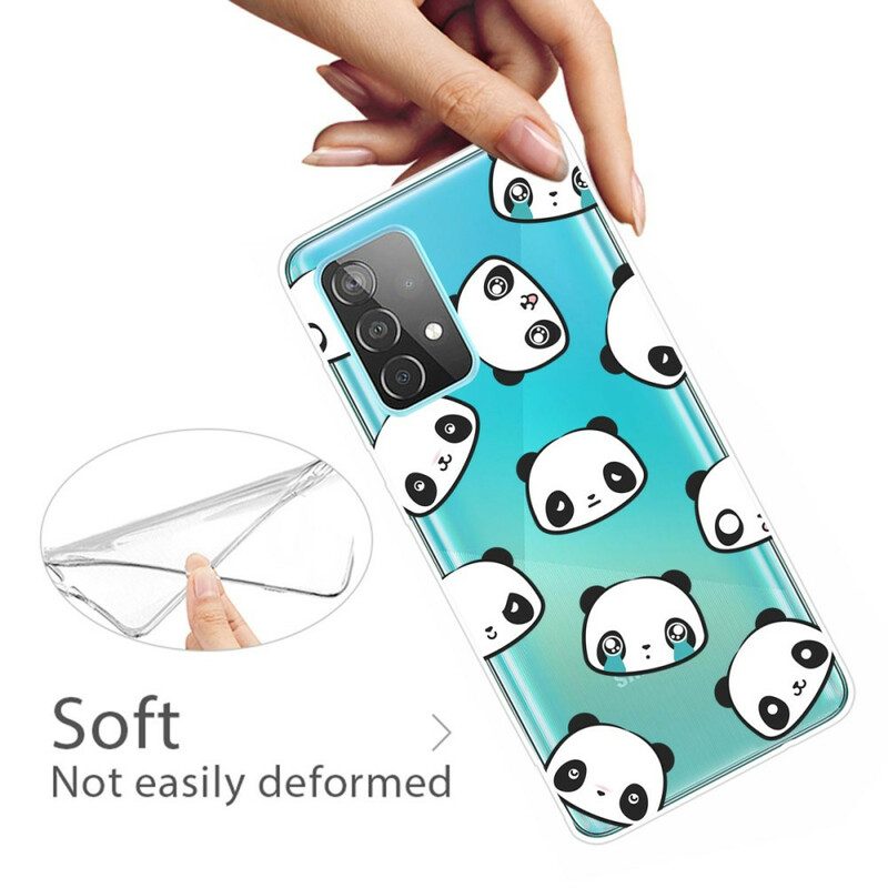 Hoesje voor Samsung Galaxy A32 5G Sentimentele Panda's