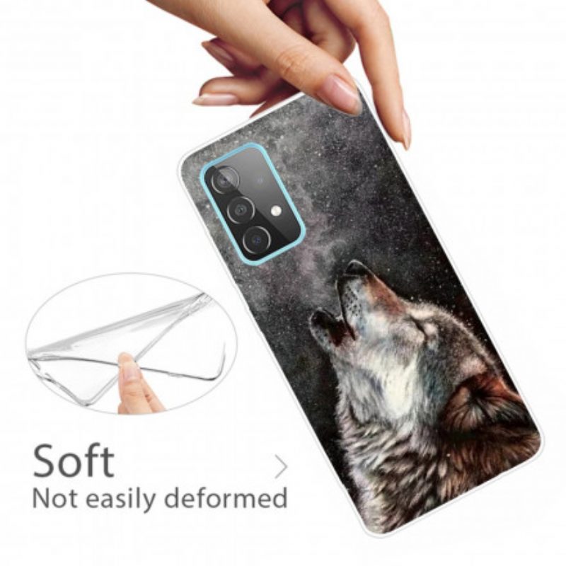 Hoesje voor Samsung Galaxy A32 5G Sublieme Wolf