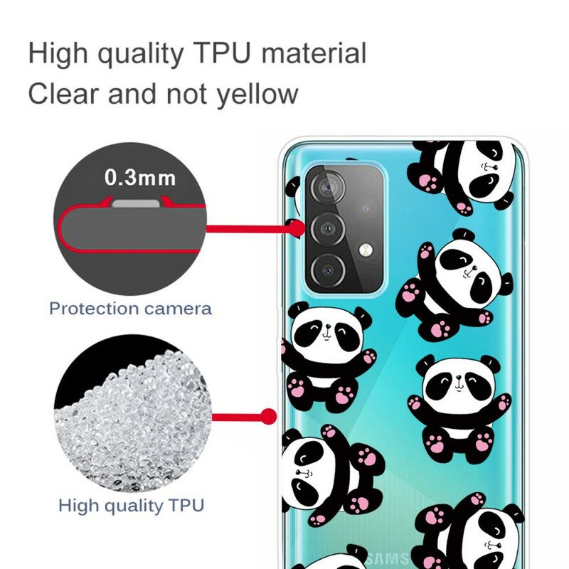 Hoesje voor Samsung Galaxy A32 5G Top Panda's Plezier