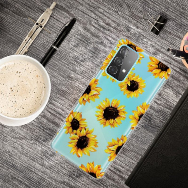 Hoesje voor Samsung Galaxy A32 5G Zonnebloemen