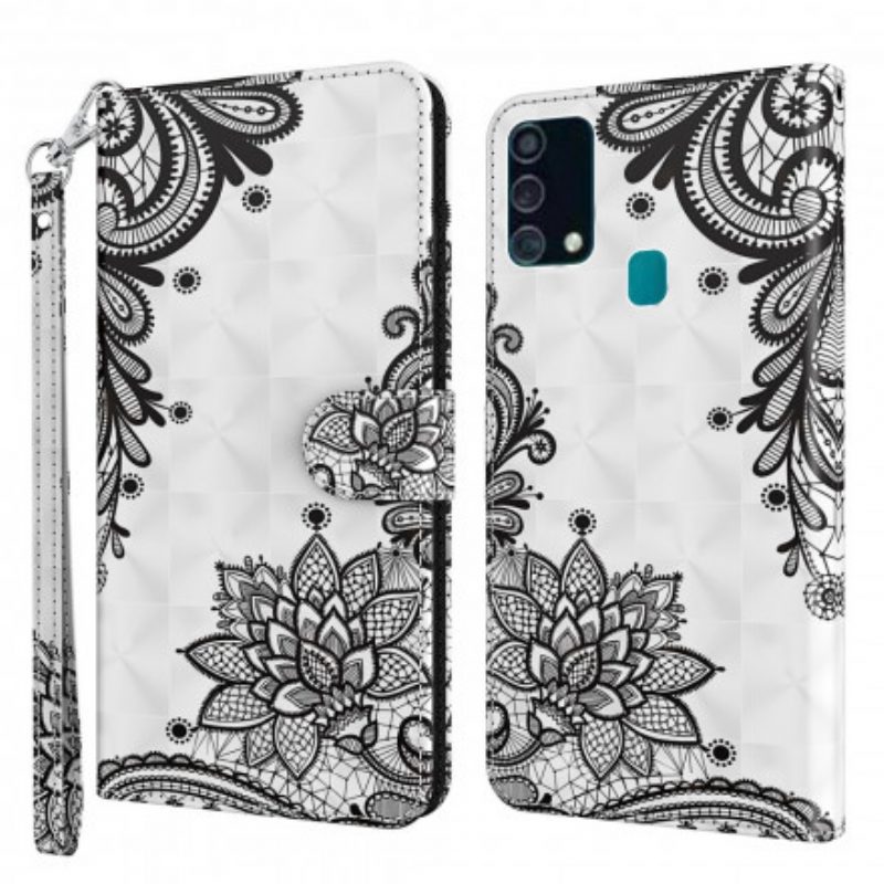 Leren Hoesje voor Samsung Galaxy A32 5G Chique Kant