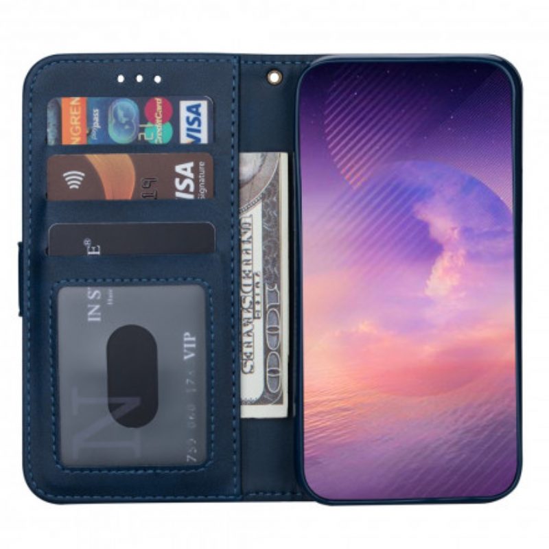 Leren Hoesje voor Samsung Galaxy A32 5G Portemonnee Met Lanyard