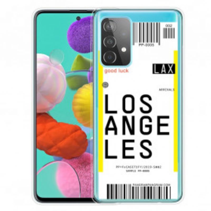 Telefoonhoesje voor Samsung Galaxy A32 5G Instapkaart Naar Los Angeles