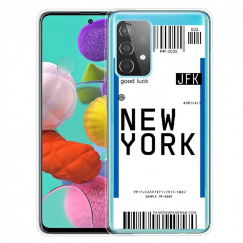 Telefoonhoesje voor Samsung Galaxy A32 5G Instapkaart Naar New York