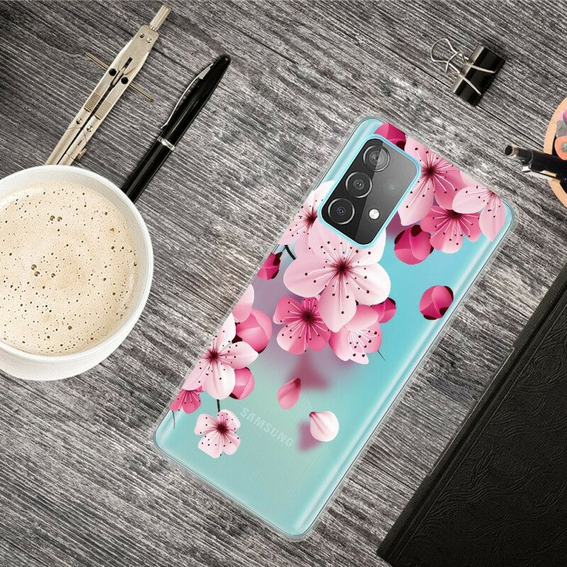 Telefoonhoesje voor Samsung Galaxy A32 5G Kleine Roze Bloemen