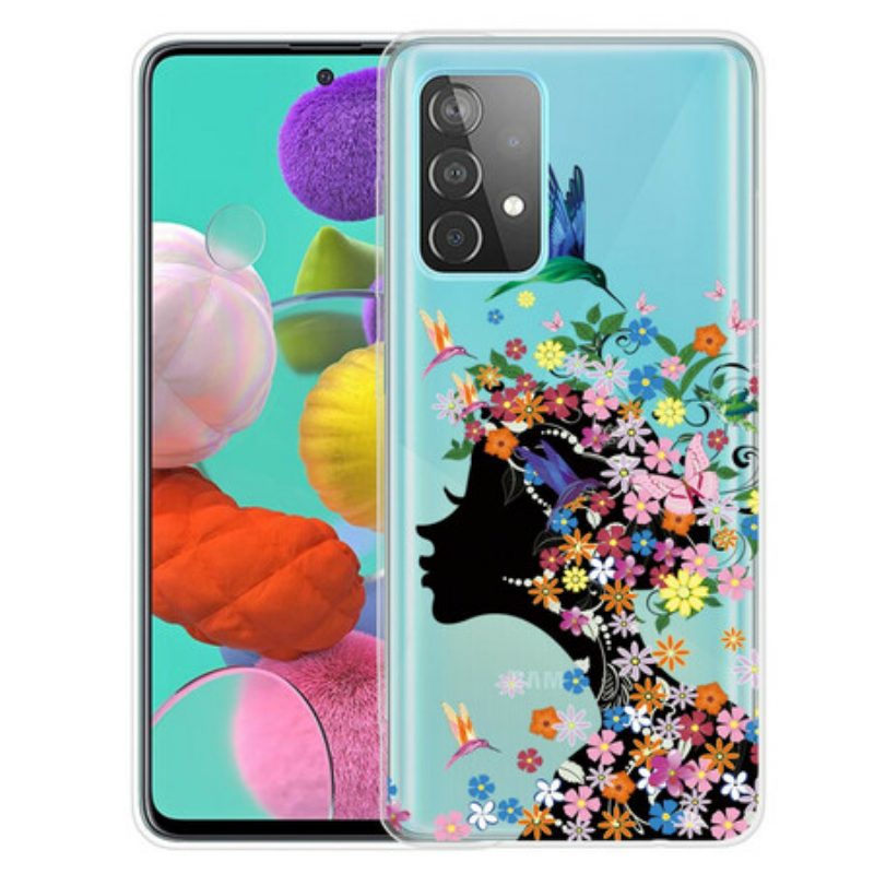 Telefoonhoesje voor Samsung Galaxy A32 5G Mooi Bloemhoofd