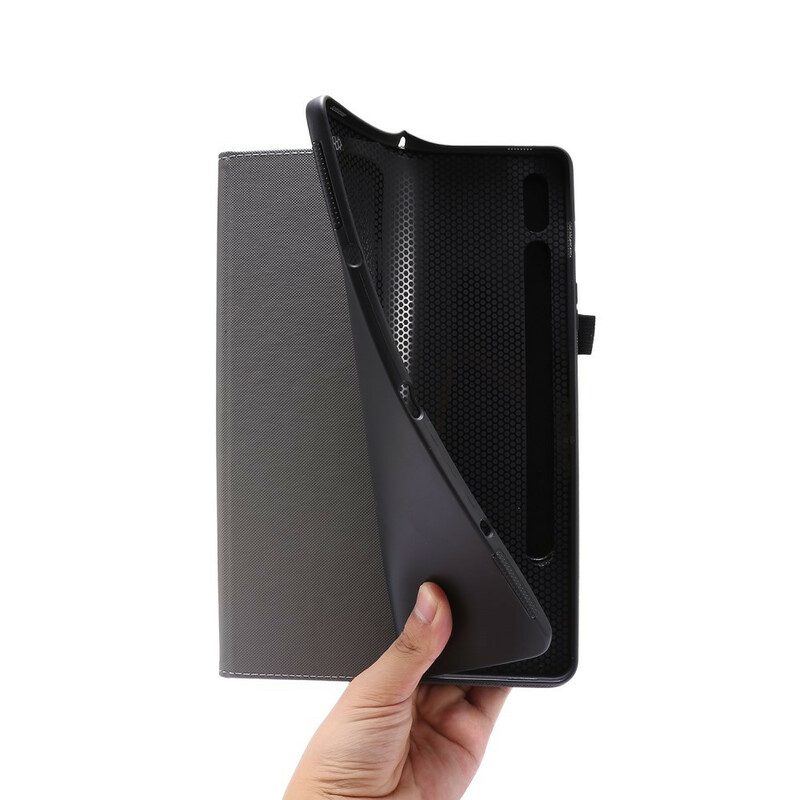 Cover voor Samsung Galaxy Tab S8 / Tab S7 Klassiek Kunstleer