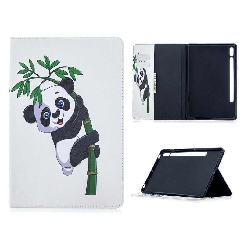 Cover voor Samsung Galaxy Tab S8 / Tab S7 Panda-afdrukpatroon