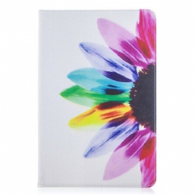 Cover voor Samsung Galaxy Tab S8 / Tab S7 Waterverf Bloem