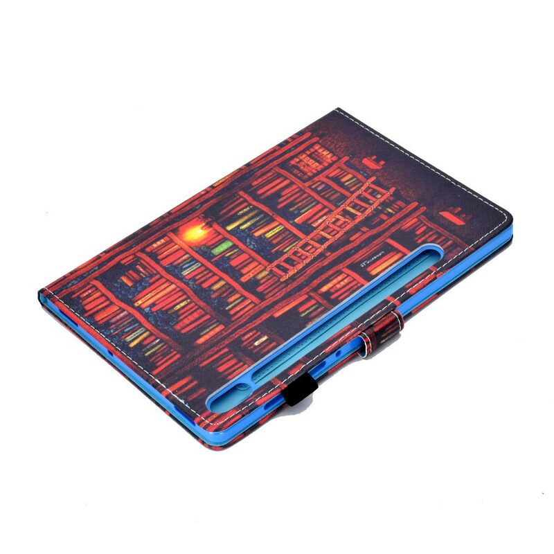 Folio-hoesje voor Samsung Galaxy Tab S8 / Tab S7 Bibliotheek