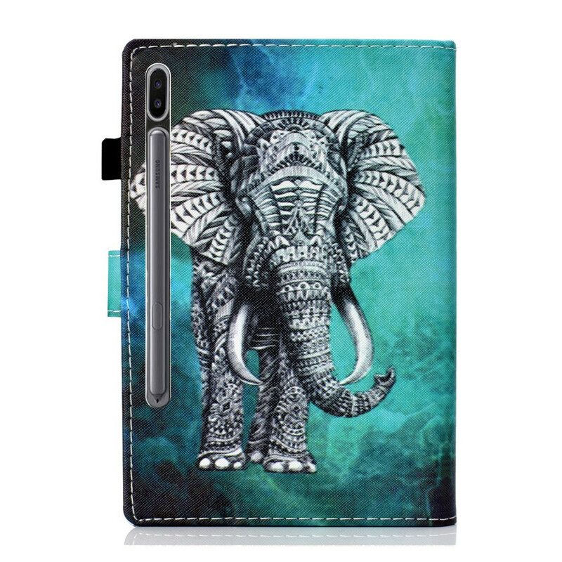 Folio-hoesje voor Samsung Galaxy Tab S8 / Tab S7 Stammen Olifant