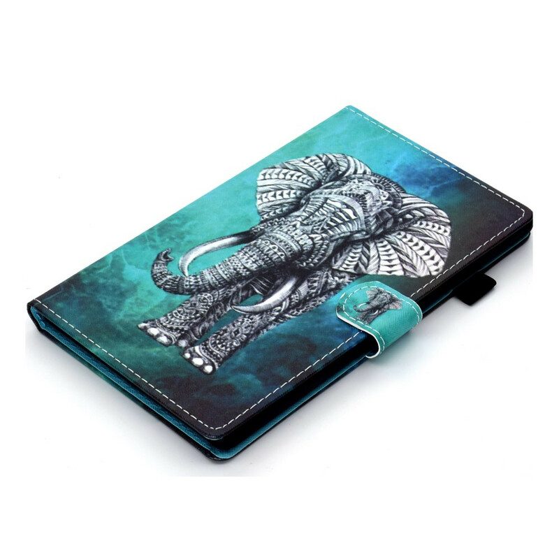 Folio-hoesje voor Samsung Galaxy Tab S8 / Tab S7 Stammen Olifant