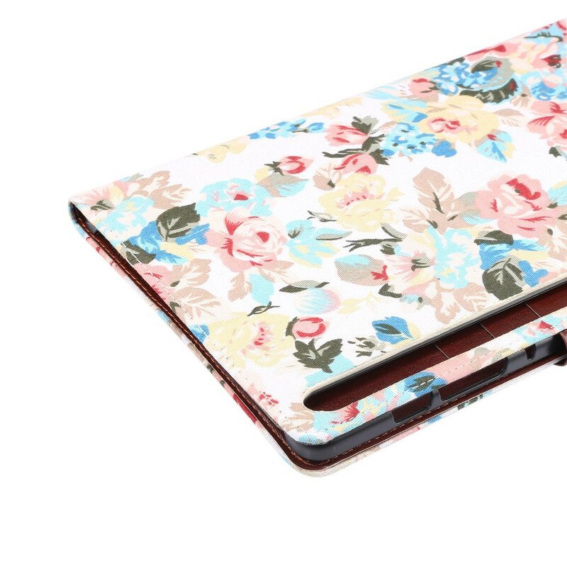 Folio-hoesje voor Samsung Galaxy Tab S8 / Tab S7 Vrijheid Bloemen