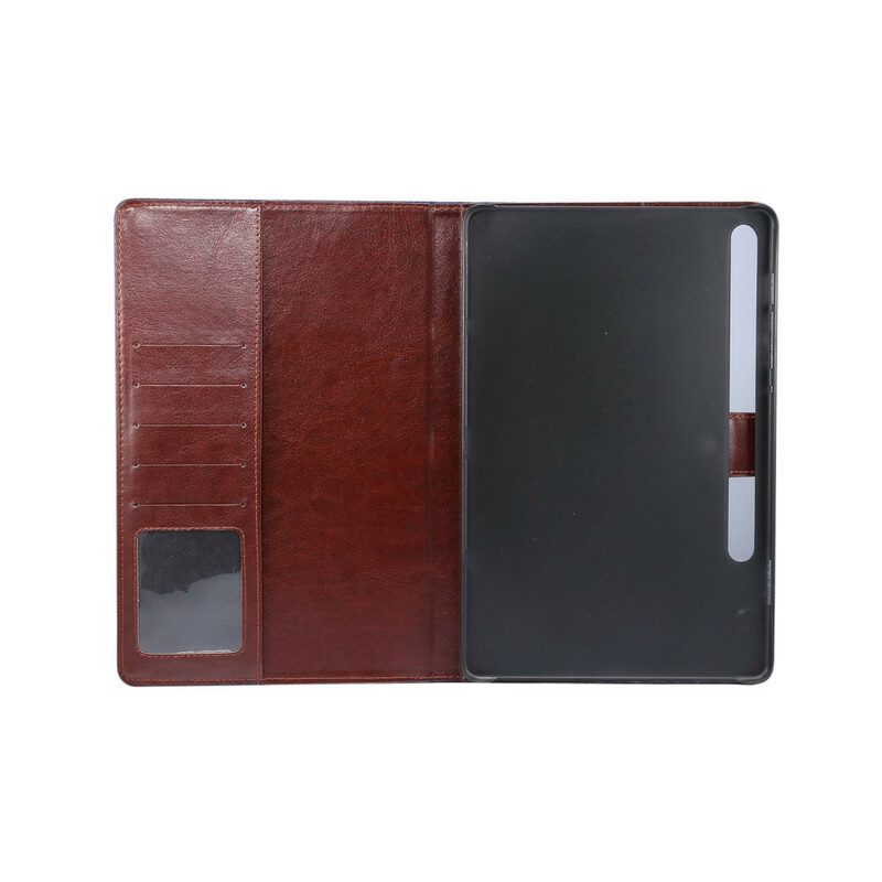 Leren Hoesje voor Samsung Galaxy Tab S8 / Tab S7 Jeans