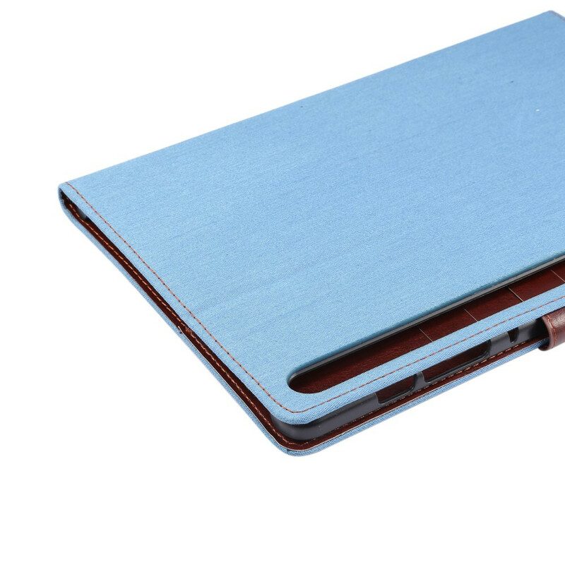 Leren Hoesje voor Samsung Galaxy Tab S8 / Tab S7 Jeans