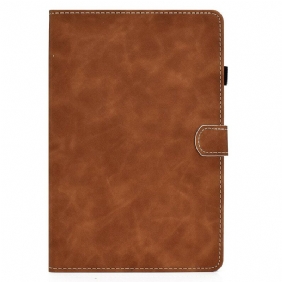 Leren Hoesje voor Samsung Galaxy Tab S8 / Tab S7 Vintage Design Leereffect