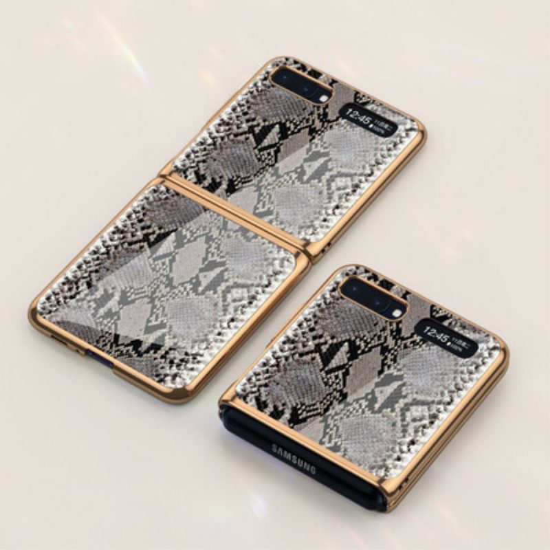 Hoesje voor Samsung Galaxy Z Flip Folio-hoesje Gkk Snakeskin-stijl