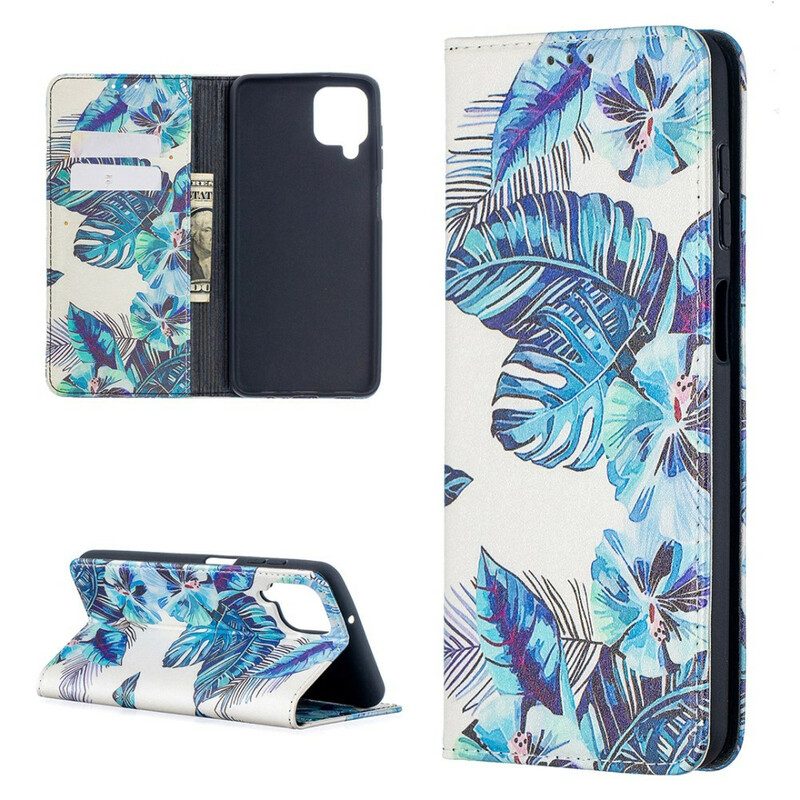 Bescherming Hoesje voor Samsung Galaxy M12 / A12 Folio-hoesje Bladeren