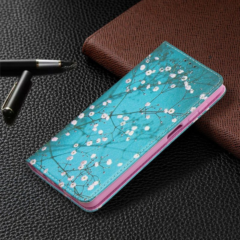 Bescherming Hoesje voor Samsung Galaxy M12 / A12 Folio-hoesje Bloeiende Takken