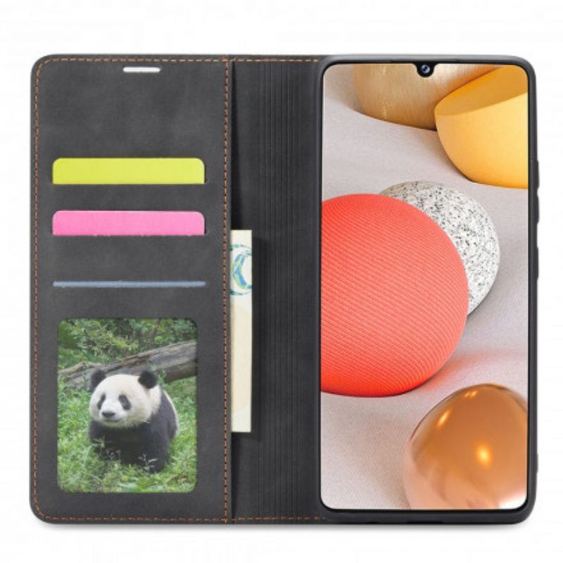 Bescherming Hoesje voor Samsung Galaxy M12 / A12 Folio-hoesje Forwenw Ledereffect