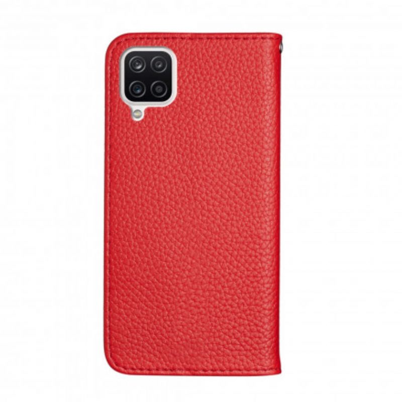 Bescherming Hoesje voor Samsung Galaxy M12 / A12 Folio-hoesje Imitatieleer Litchi Ultra Chic