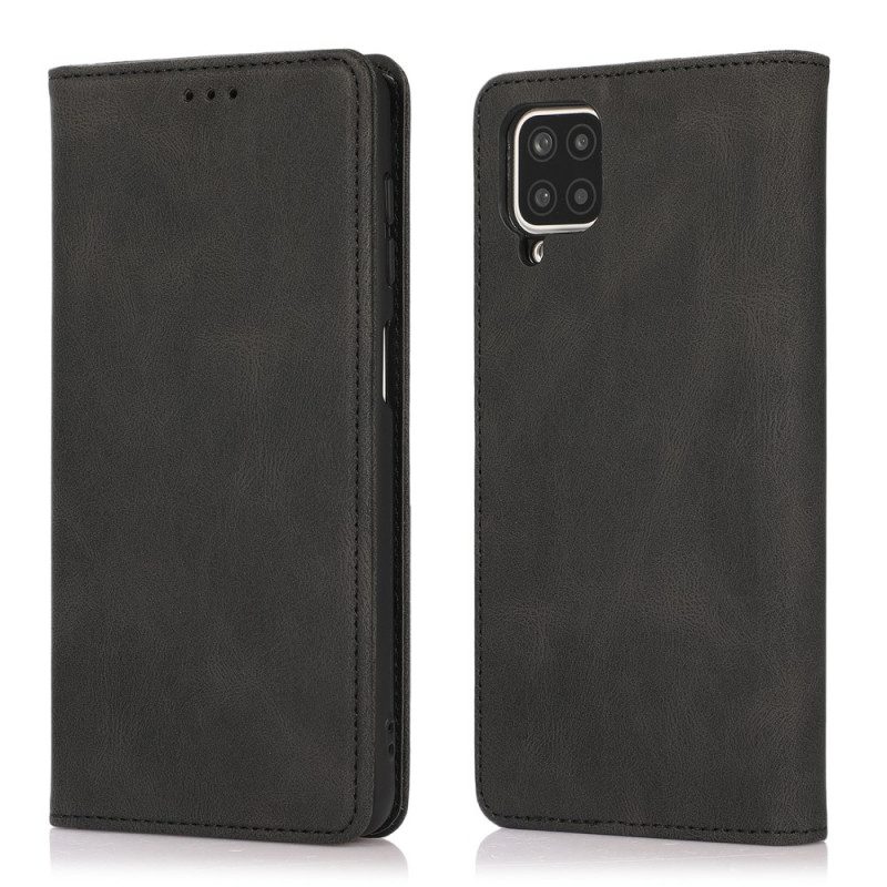 Bescherming Hoesje voor Samsung Galaxy M12 / A12 Folio-hoesje Zijdezacht Leereffect