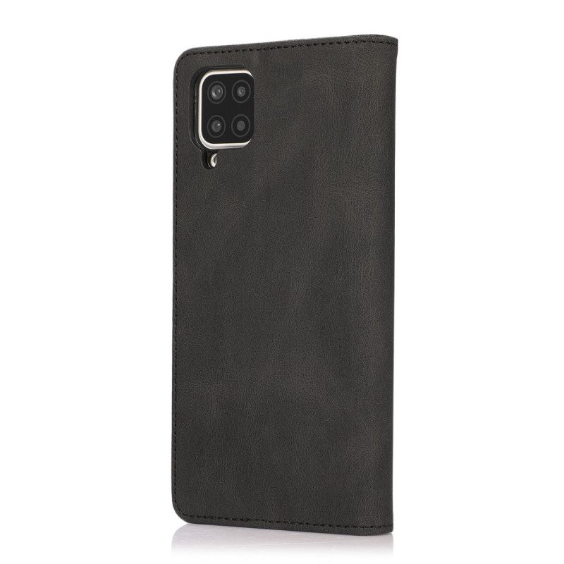 Bescherming Hoesje voor Samsung Galaxy M12 / A12 Folio-hoesje Zijdezacht Leereffect