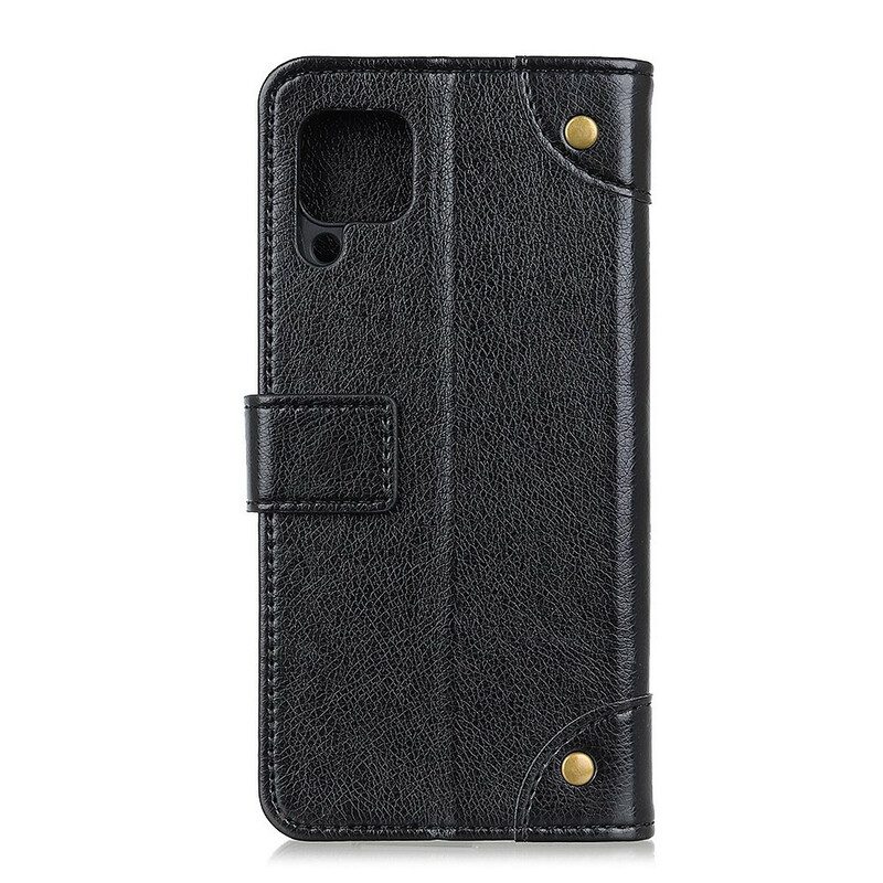 Flip Case voor Samsung Galaxy M12 / A12 Antiek Nappaleereffect