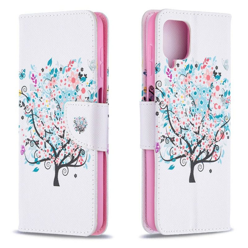 Flip Case voor Samsung Galaxy M12 / A12 Gebloeide Boom