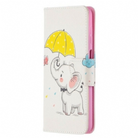 Folio-hoesje voor Samsung Galaxy M12 / A12 Baby Olifant