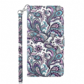 Folio-hoesje voor Samsung Galaxy M12 / A12 Bloemen Patronen