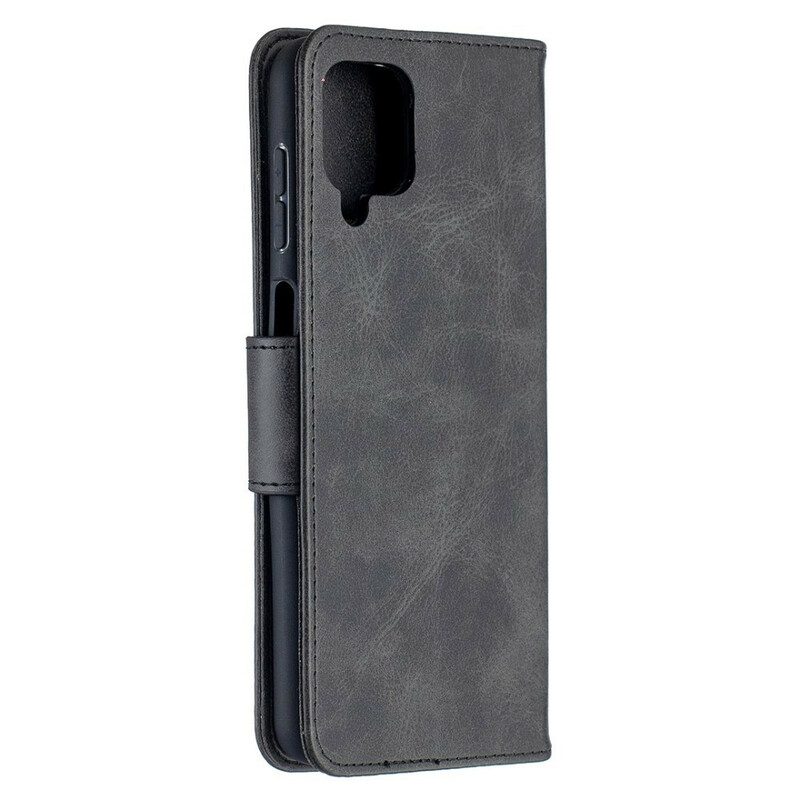 Folio-hoesje voor Samsung Galaxy M12 / A12 Flip Case Gladde Flap Schuin