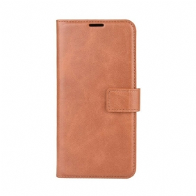 Folio-hoesje voor Samsung Galaxy M12 / A12 Geglazuurd Leereffect