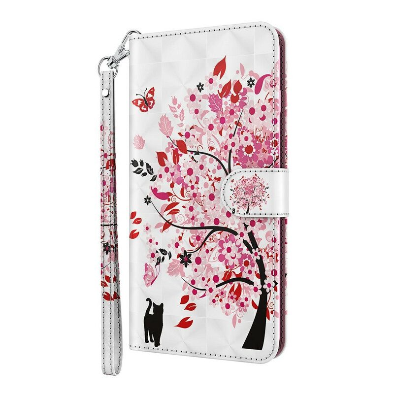 Folio-hoesje voor Samsung Galaxy M12 / A12 Roze Boom