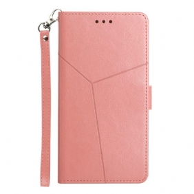 Folio-hoesje voor Samsung Galaxy M12 / A12 Stijl Leer Geo Y Design