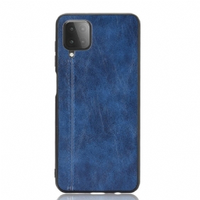 Hoesje voor Samsung Galaxy M12 / A12 Couture-leereffect