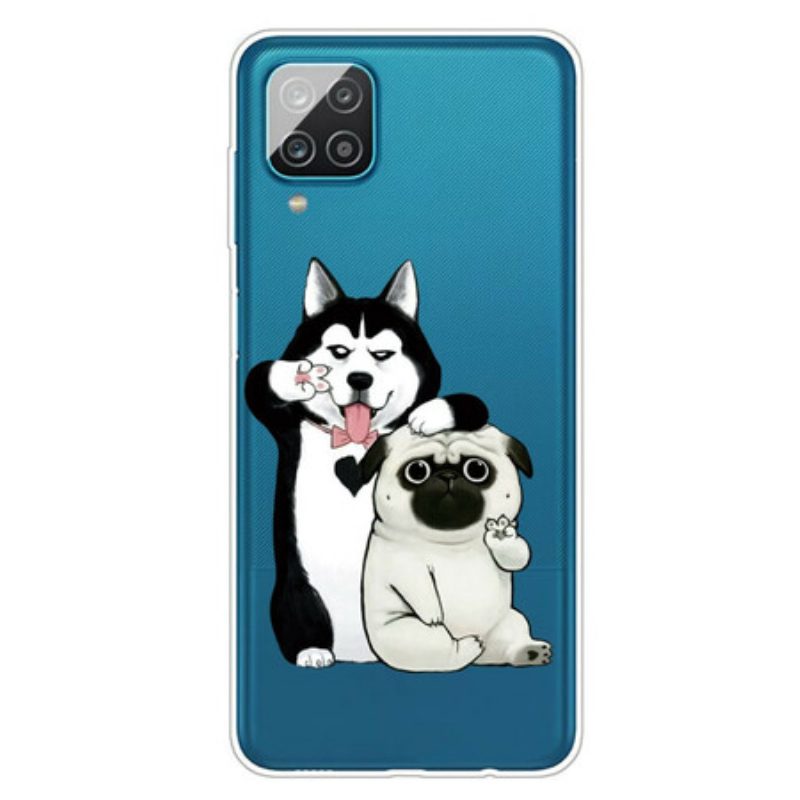 Hoesje voor Samsung Galaxy M12 / A12 Grappige Honden