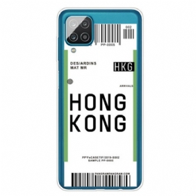 Hoesje voor Samsung Galaxy M12 / A12 Instapkaart Naar Hongkong