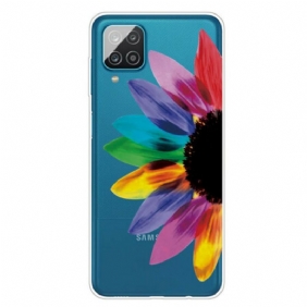 Hoesje voor Samsung Galaxy M12 / A12 Kleurrijke Bloem