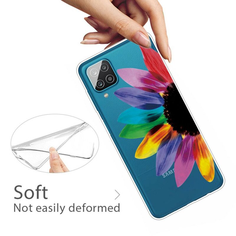 Hoesje voor Samsung Galaxy M12 / A12 Kleurrijke Bloem