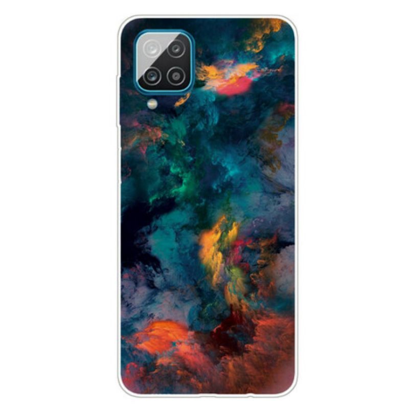 Hoesje voor Samsung Galaxy M12 / A12 Kleurrijke Wolken