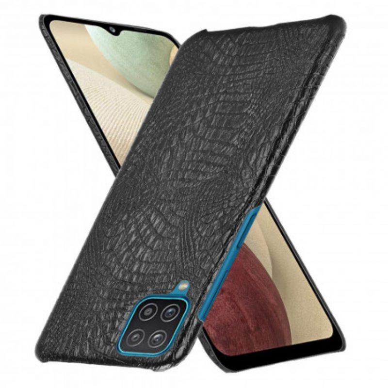 Hoesje voor Samsung Galaxy M12 / A12 Krokodillenhuid-effect