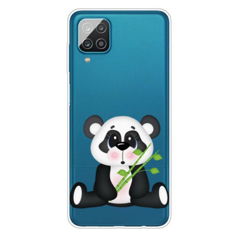 Hoesje voor Samsung Galaxy M12 / A12 Naadloze Trieste Panda