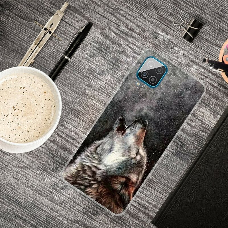 Hoesje voor Samsung Galaxy M12 / A12 Sublieme Wolf