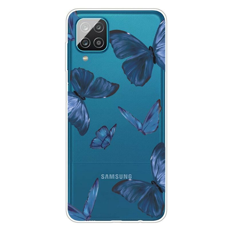 Hoesje voor Samsung Galaxy M12 / A12 Wilde Vlinders