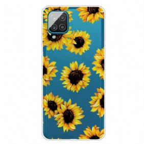 Hoesje voor Samsung Galaxy M12 / A12 Zonnebloemen