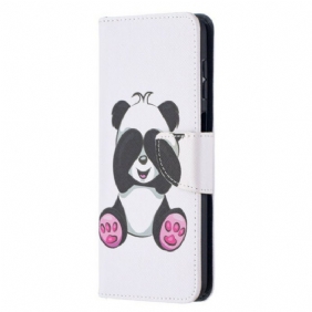 Leren Hoesje voor Samsung Galaxy M12 / A12 Panda-plezier