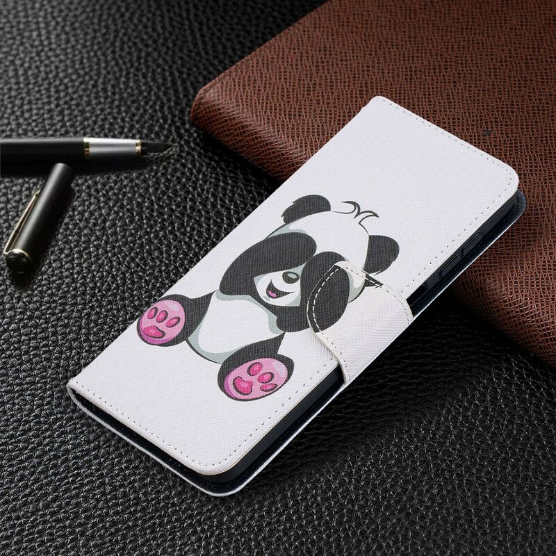 Leren Hoesje voor Samsung Galaxy M12 / A12 Panda-plezier