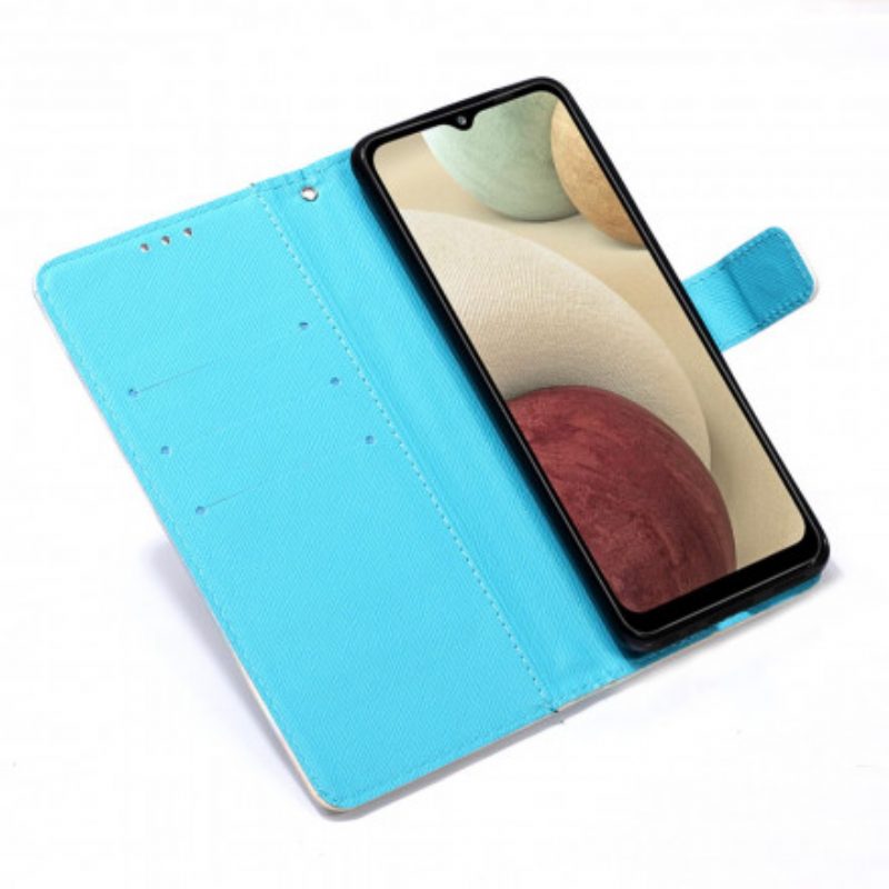 Leren Hoesje voor Samsung Galaxy M12 / A12 Pastel Dromenvanger